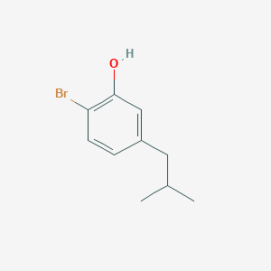 molecular formula C10H13BrO B12976128 2-Bromo-5-isobutylphenol 