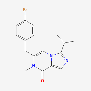 6-(4-Bromobenzyl)-3-isopropyl-7-methylimidazo[1,5-a]pyrazin-8(7H)-one