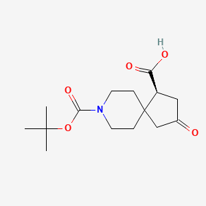 (S)-8-(tert-Butoxycarbonyl)-3-oxo-8-azaspiro[4.5]decane-1-carboxylic acid