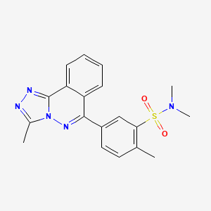 N,N,2-trimethyl-5-(3-methyl-[1,2,4]triazolo[3,4-a]phthalazin-6-yl)benzenesulfonamide