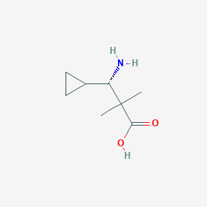 molecular formula C8H15NO2 B12976184 (S)-3-Amino-3-cyclopropyl-2,2-dimethylpropanoic acid 