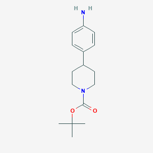 B129762 Tert-butyl 4-(4-aminophenyl)piperidine-1-carboxylate CAS No. 170011-57-1