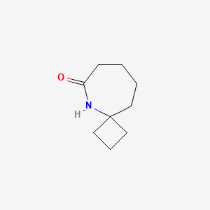 molecular formula C9H15NO B12976261 5-Azaspiro[3.6]decan-6-one 