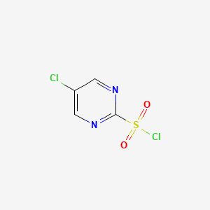 molecular formula C4H2Cl2N2O2S B12976265 5-Chloropyrimidine-2-sulfonyl chloride 