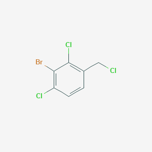 molecular formula C7H4BrCl3 B12976282 2-Bromo-1,3-dichloro-4-(chloromethyl)benzene 