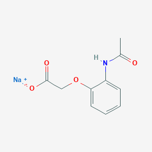 molecular formula C10H10NNaO4 B12976299 Sodium 2-(2-acetamidophenoxy)acetate 