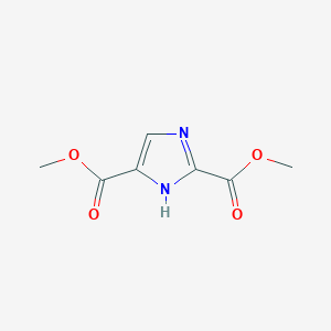 molecular formula C7H8N2O4 B12976311 dimethyl 1H-imidazole-2,5-dicarboxylate CAS No. 97602-73-8