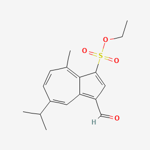 Ethyl 3-formyl-5-isopropyl-8-methylazulene-1-sulfonate