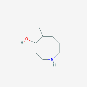 molecular formula C8H17NO B12976326 5-Methylazocan-4-ol 