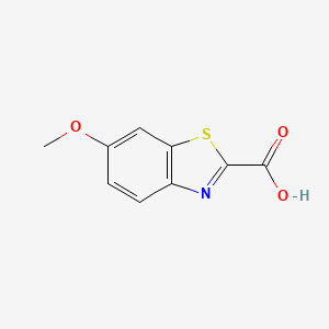 molecular formula C9H7NO3S B1297636 6-Methoxybenzothiazole-2-carboxylic acid CAS No. 946-13-4