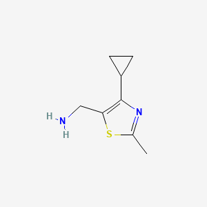 (4-Cyclopropyl-2-methylthiazol-5-yl)methanamine