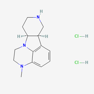 molecular formula C14H21Cl2N3 B12976361 (10R,15S)-4-methyl-1,4,12-triazatetracyclo[7.6.1.05,16.010,15]hexadeca-5,7,9(16)-triene;dihydrochloride 