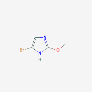 molecular formula C4H5BrN2O B12976365 5-Bromo-2-methoxy-1H-imidazole 