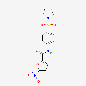 5-nitro-N-(4-pyrrolidin-1-ylsulfonylphenyl)furan-2-carboxamide