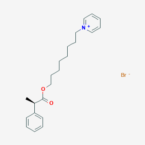 (R)-1-(8-((2-Phenylpropanoyl)oxy)octyl)pyridin-1-ium bromide