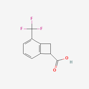 3-(Trifluoromethyl)-1,2-dihydrocyclobutabenzene-1-carboxylic acid