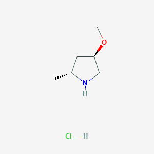 (2R,4R)-4-Methoxy-2-methylpyrrolidine hydrochloride