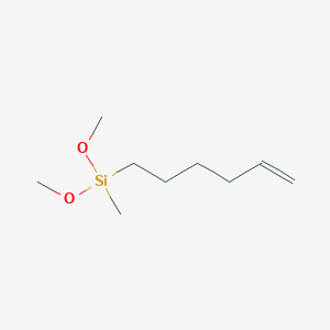 molecular formula C9H20O2Si B12976416 Hex-5-en-1-yldimethoxy(methyl)silane 