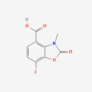 7-Fluoro-3-methyl-2-oxo-1,3-benzoxazole-4-carboxylic acid