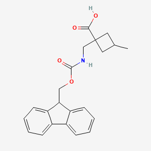 1-(((((9H-Fluoren-9-yl)methoxy)carbonyl)amino)methyl)-3-methylcyclobutane-1-carboxylic acid