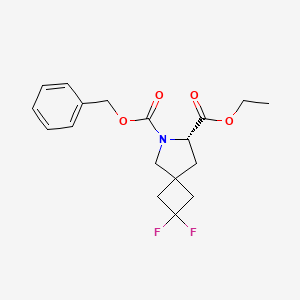 6-Benzyl 7-ethyl (S)-2,2-difluoro-6-azaspiro[3.4]octane-6,7-dicarboxylate