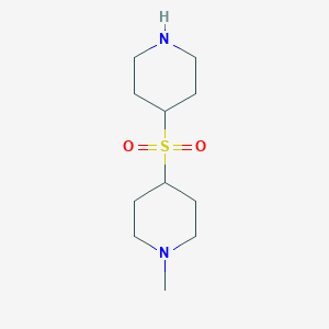 molecular formula C11H22N2O2S B12976479 1-Methyl-4-(piperidin-4-ylsulfonyl)piperidine 