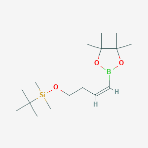 tert-butyl-dimethyl-[(Z)-4-(4,4,5,5-tetramethyl-1,3,2-dioxaborolan-2-yl)but-3-enoxy]silane