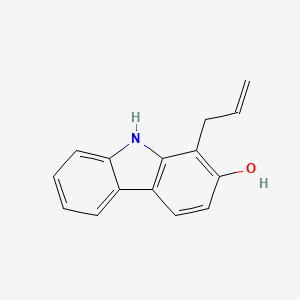 molecular formula C15H13NO B12976501 1-Allyl-9H-carbazol-2-ol 