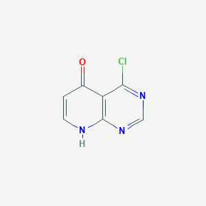 molecular formula C7H4ClN3O B12976521 4-Chloropyrido[2,3-d]pyrimidin-5(8H)-one 