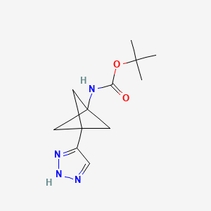 tert-Butyl (3-(1H-1,2,3-triazol-5-yl)bicyclo[1.1.1]pentan-1-yl)carbamate