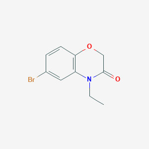 molecular formula C10H10BrNO2 B12976543 6-Bromo-4-ethyl-2H-benzo[b][1,4]oxazin-3(4H)-one 