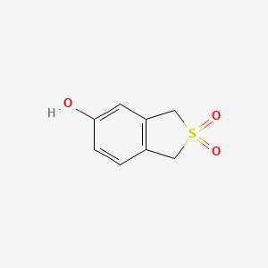 molecular formula C8H8O3S B12976569 5-Hydroxy-1,3-dihydrobenzo[c]thiophene 2,2-dioxide 