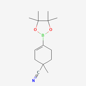 1-Methyl-4-(4,4,5,5-tetramethyl-1,3,2-dioxaborolan-2-yl)cyclohex-3-ene-1-carbonitrile