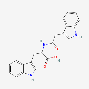 molecular formula C21H19N3O3 B12976621 N-(1H-indol-3-ylacetyl)tryptophan CAS No. 376646-58-1