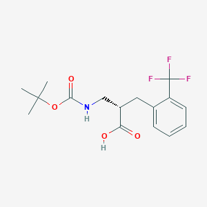 (S)-3-((tert-Butoxycarbonyl)amino)-2-(2-(trifluoromethyl)benzyl)propanoic acid