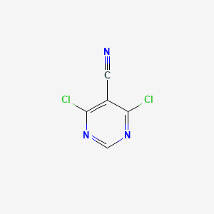 molecular formula C5HCl2N3 B1297664 4,6-二氯嘧啶-5-腈 CAS No. 5305-45-3