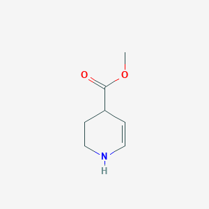 molecular formula C7H11NO2 B12976645 Methyl 1,2,3,4-tetrahydropyridine-4-carboxylate 