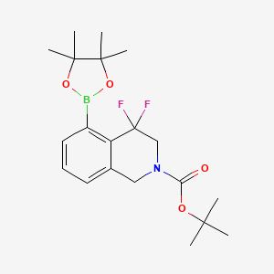 tert-butyl 4,4-difluoro-5-(4,4,5,5-tetramethyl-1,3,2-dioxaborolan-2-yl)-3,4-dihydroisoquinoline-2(1H)-carboxylate