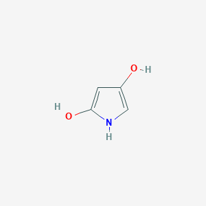 molecular formula C4H5NO2 B12976702 1H-pyrrole-2,4-diol 