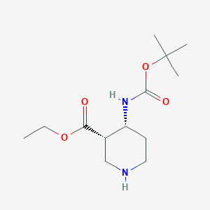 Rel-ethyl (3S,4R)-4-((tert-butoxycarbonyl)amino)piperidine-3-carboxylate