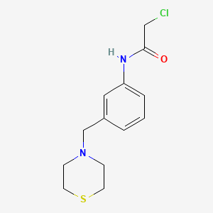 2-Chloro-N-(3-(thiomorpholinomethyl)phenyl)acetamide