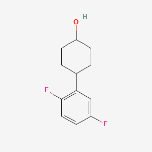 molecular formula C12H14F2O B12976762 Rel-(1s,4s)-4-(2,5-difluorophenyl)cyclohexan-1-ol 