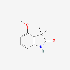 molecular formula C11H13NO2 B1297677 4-甲氧基-3,3-二甲基-1,3-二氢吲哚-2-酮 CAS No. 192928-47-5