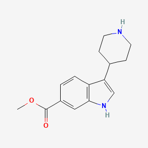 Methyl 3-(piperidin-4-yl)-1H-indole-6-carboxylate