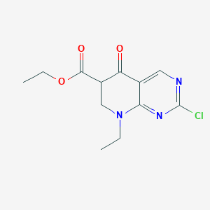 2-Chloro-8-ethyl-5,6,7,8-tetrahydro-5-oxo-pyrido[2,3-d]pyrimidine-6-carboxylic acid ethyl ester