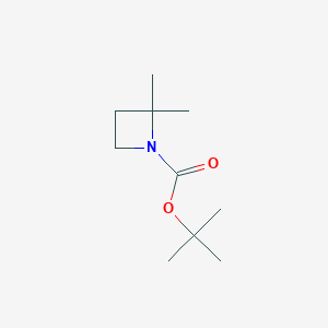 molecular formula C10H19NO2 B12976817 Tert-butyl 2,2-dimethylazetidine-1-carboxylate 