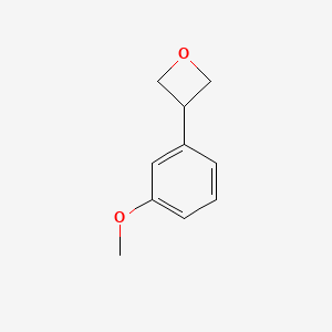 molecular formula C10H12O2 B12976828 3-(3-Methoxyphenyl)oxetane 