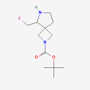 molecular formula C12H21FN2O2 B12976855 tert-Butyl 5-(fluoromethyl)-2,6-diazaspiro[3.4]octane-2-carboxylate CAS No. 1357354-21-2