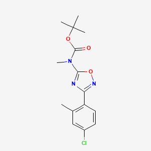 tert-Butyl (3-(4-chloro-2-methylphenyl)-1,2,4-oxadiazol-5-yl)(methyl)carbamate