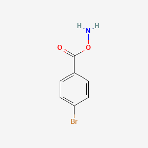 molecular formula C7H6BrNO2 B12976874 O-(4-bromobenzoyl)hydroxylamine CAS No. 872851-34-8